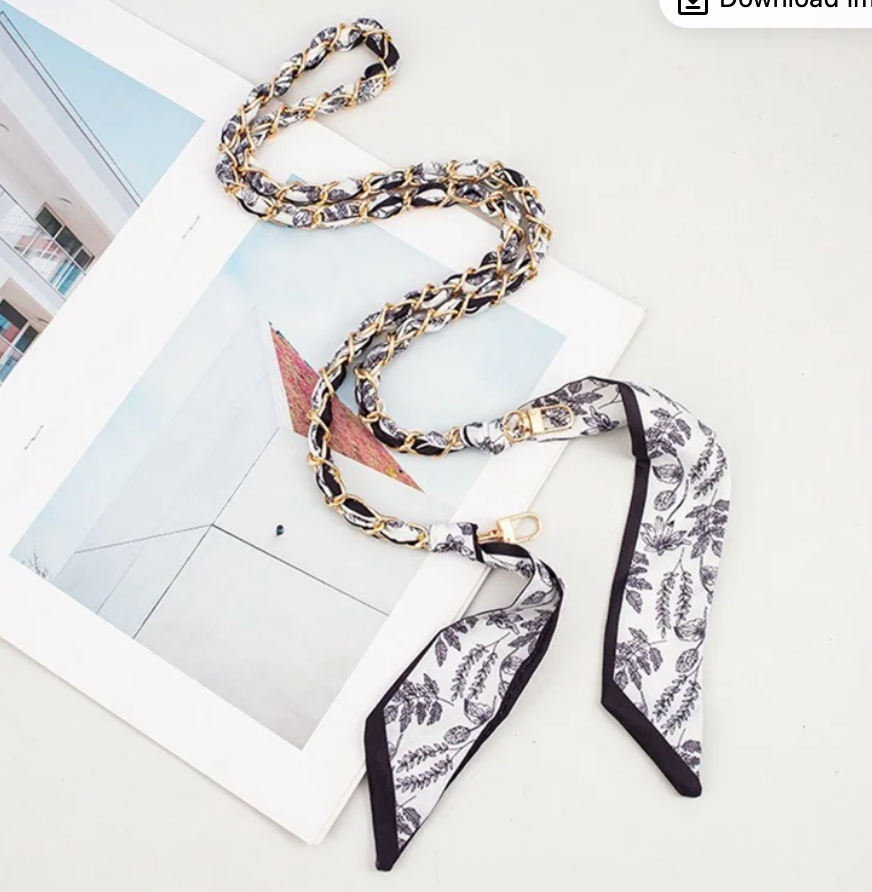 Silk Noir Crossbody Phone Chain
