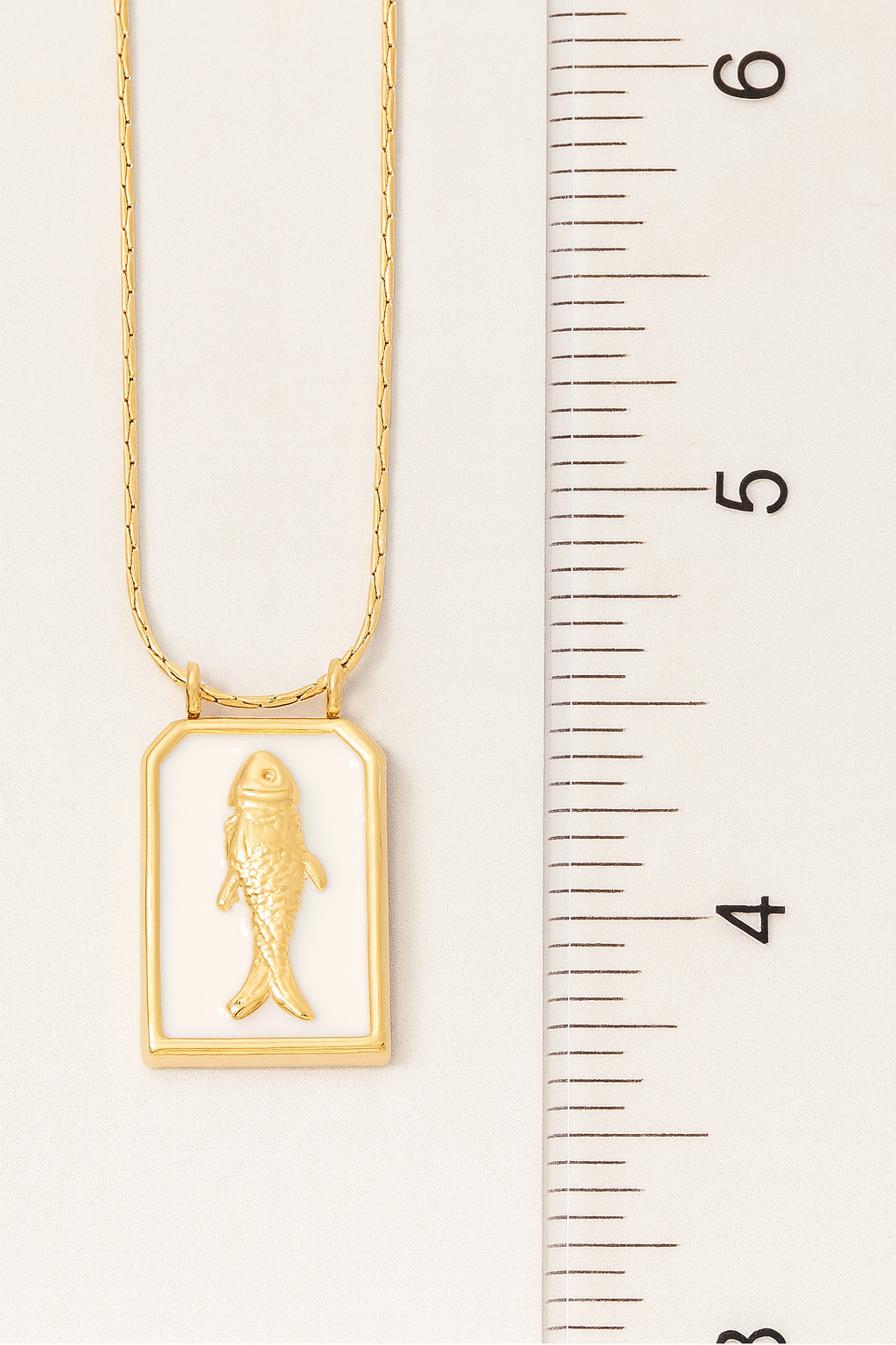 Marina Enamel Fish Necklace