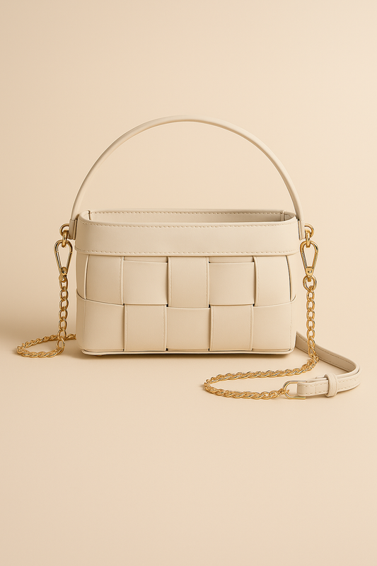 Mini Woven Vanity Tote