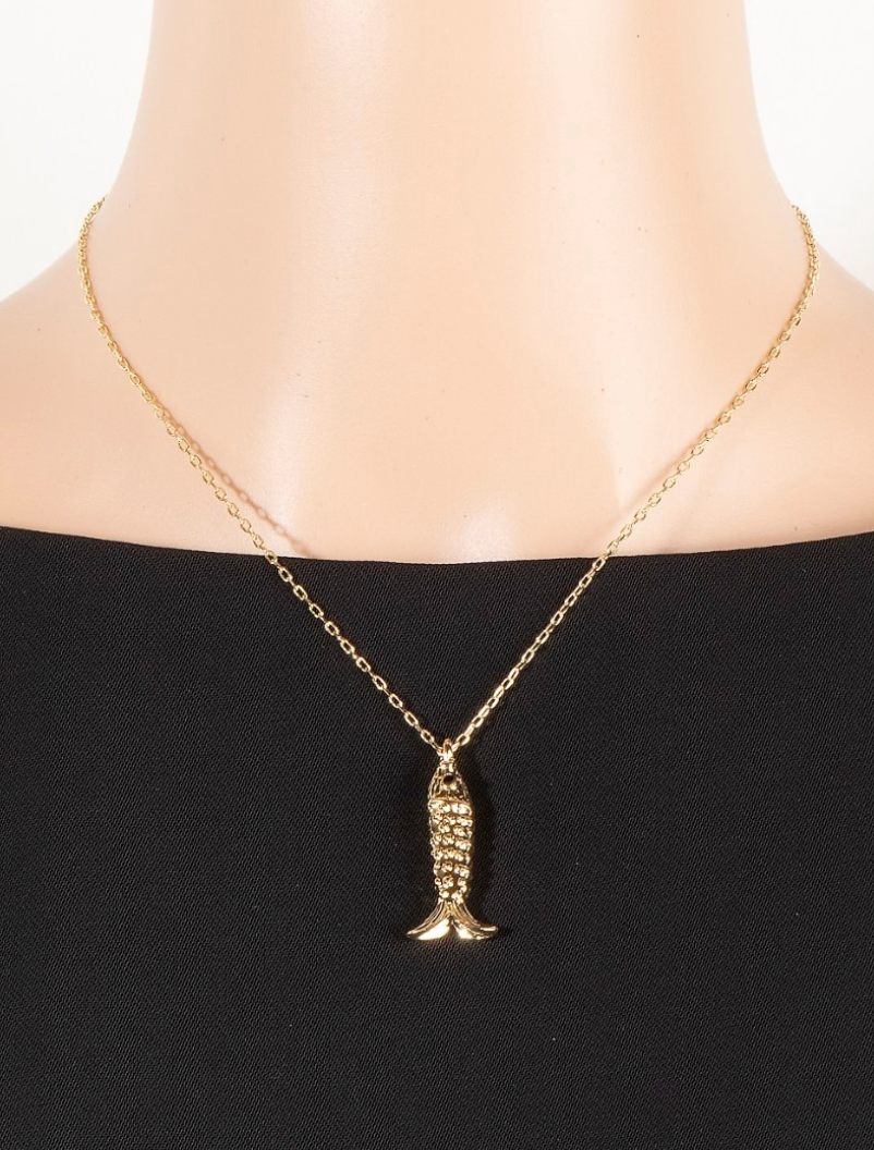 Vibrant Eye Fish Pendant Necklace