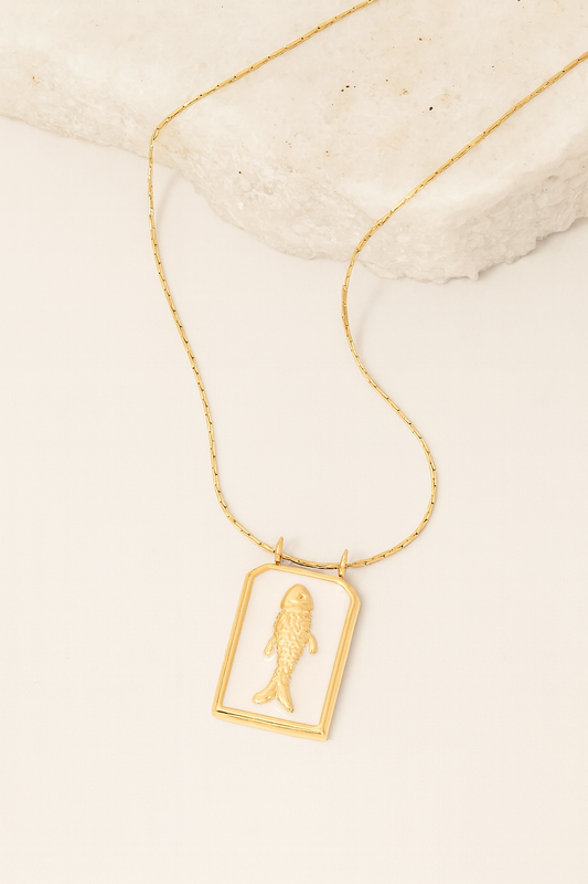 Marina Enamel Fish Necklace