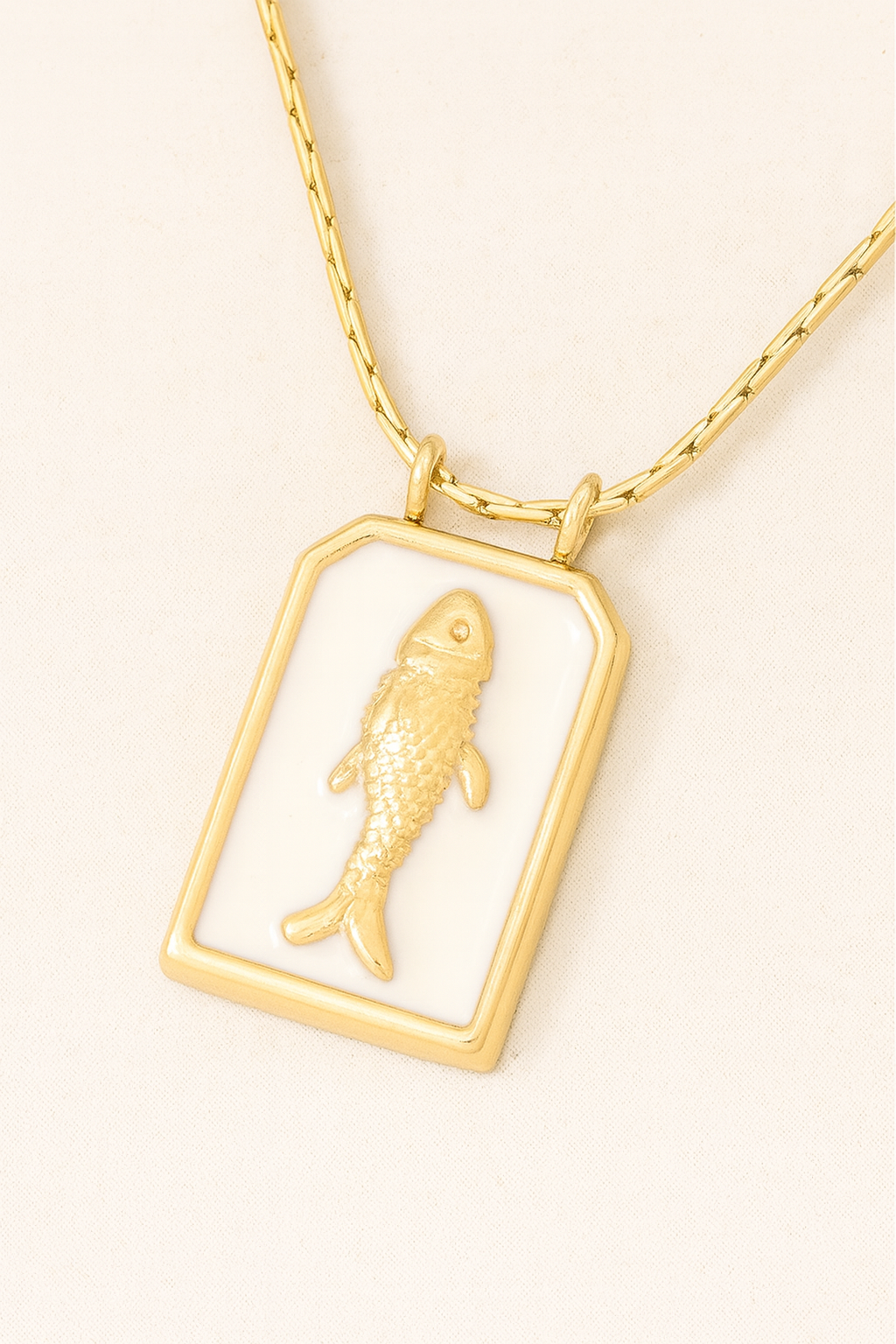 Marina Enamel Fish Necklace
