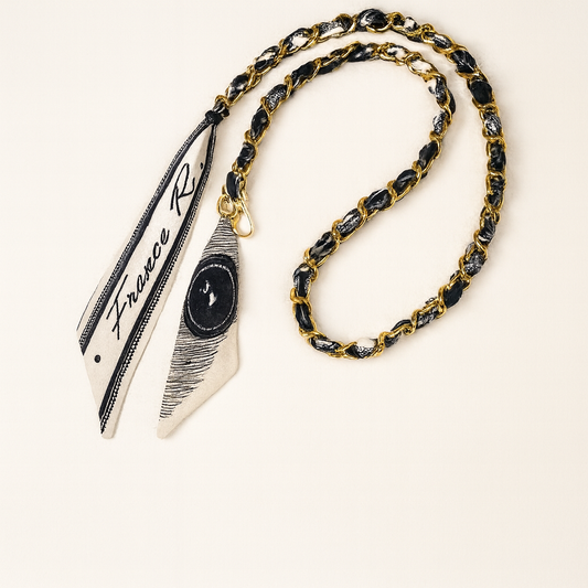 Silk Noir Crossbody Phone Chain